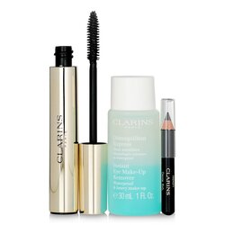 Mascara Supra Volume Set: Mascara 8ml + Instant Eye Make Up Remover 30ml + Mini Crayon Khol  3pcs