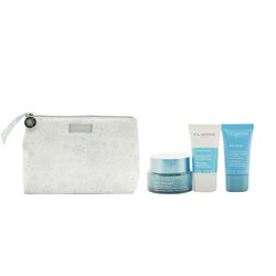 Hydration Collection: Hydra-Essentiel Silky Cream 50ml+ Fresh Scrub 15ml+ SOS Hydra Mask 15ml+ Pouch  3pcs+1pouch