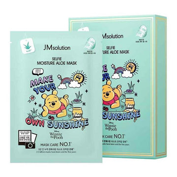 Disney SELFIE MOISTURE ALOE MASK (Winnie the Pooh) 10pcs