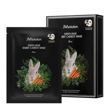 Green Dear Rabbit Carrot Mask Pure 10pcs