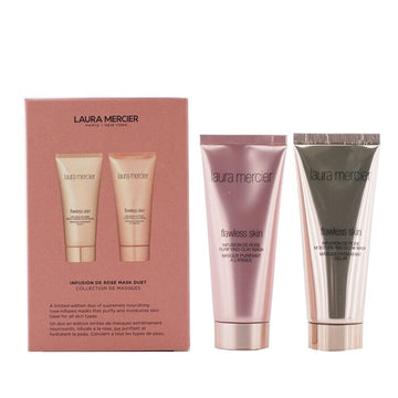 Infusion De Rose Mask Duet Set: 1x Flawless Skin Infusion De Rose Moisturizing Glow Mask - 75g/2.5oz + 1x Flawless Skin... 2pcs