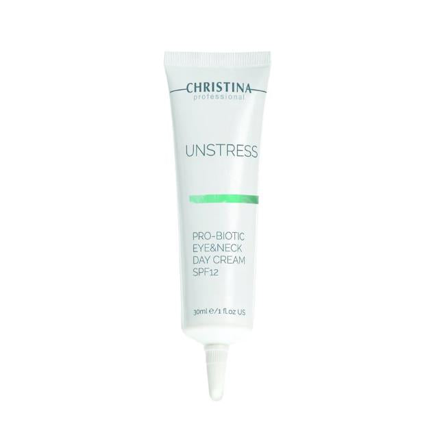 Unstress Pro-Biotic Eye and Neck Day Cream SPF12 30ml