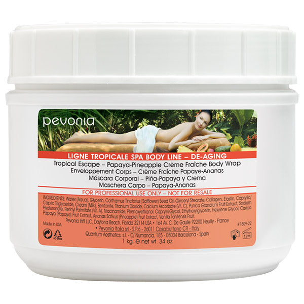 Crème Fraiche Wrap with Papaya-Pineapple 1kg