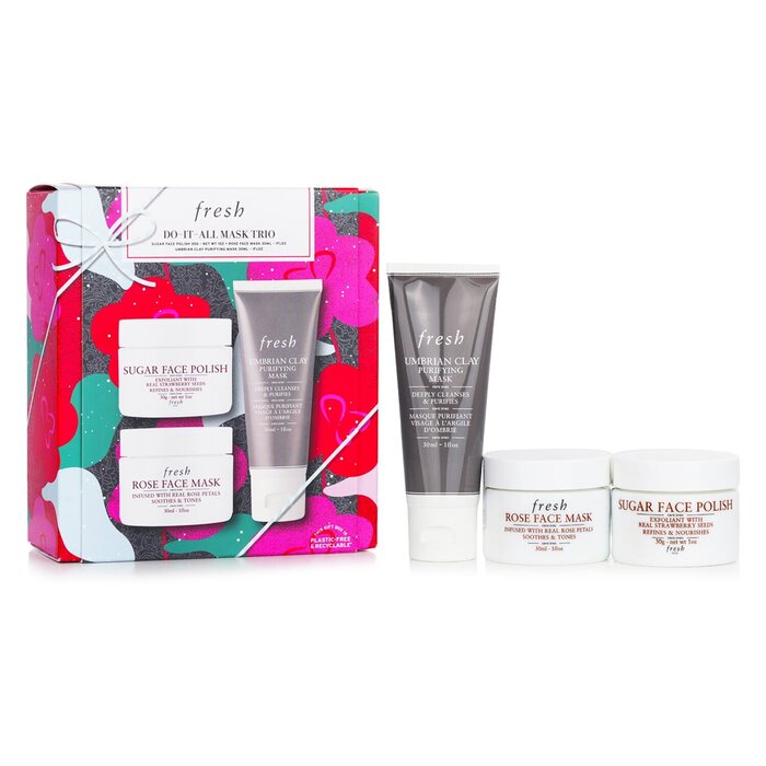 Do It All Face Mask Trio Set: Purifying Mask 30ml + Sugar Face Polish Mask 30ml + Rose Face Mask 30ml H00006589 / 159077 3pcs
