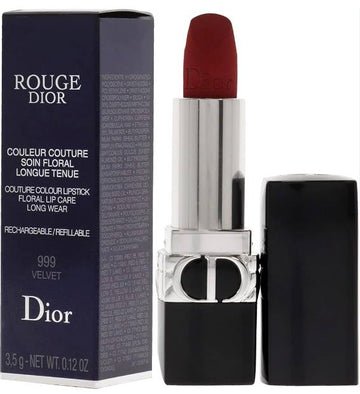 Rouge Dior Couture Colour Refillable Lipstick - # 999 (Velvet) C017500999 / 527118  3.5g/0.12oz