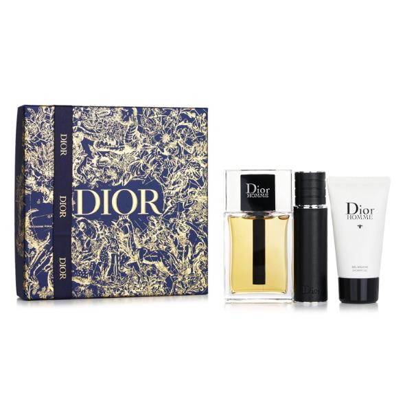 Dior Homme Set: Eau De Toilette Spray 100ml + Shower Gel 50ml + Eau De Toilette Travel Spray 10ml C400100348 / 636926  3pcs
